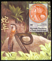 Delcampe - Grenada Grenadines - 2001 - Snakes: Happy Lunar New Year - Yv Bf 492 - Snakes