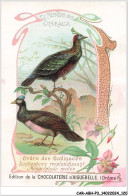 Delcampe - CAR-ABHP3-0463-CHROMOS - LE MONDE DES OISEAUX - ORDRE DES GALLINACES - LOPHOPHORE RESPLENDISSANT - MEGACEPHALE MALEO - Aiguebelle