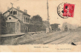 Delcampe - MIKIGP11-027- 95 PRESLES LA GARE TRAIN LOCOMOTIVE - Presles