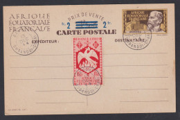 Delcampe - A.O.F. - Oubangui – Entier Postal Avec Complément - Storia Postale