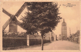Delcampe - [-10%] BELGIQUE - Peer - Weg Leopoldsburg - Molen - Bâtiment - Eglise - Rue - Ed Jaak Ooms - Animé - Carte Postale Ancie - Peer