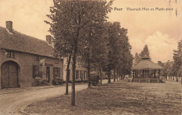 Delcampe - [-10%] BELGIQUE - Peer - Vlammsch Huis - Markt Plein - Bâtiment - Rue - Voiture - Kiosque - Place - Carte Postale Ancien - Peer