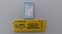 Delcampe - Carnet Moderne Ref YT 2715 C6** - Sonstige & Ohne Zuordnung