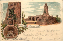 Delcampe - Gruss Vom Kyffhäuser - Litho - Kyffhäuser