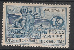 Delcampe - MAURITANIE - 1931 - N°YT. 65 - Exposition Coloniale 1f50 Bleu - Neuf* / MH VF - Nuovi