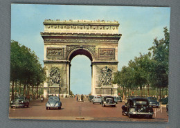 Delcampe - CPM - 75 - PARIS - ARC DE TRIOMPHE DE L'ÉTOILE (THEME AUTO) - Triumphbogen