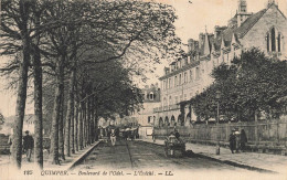 Delcampe - Quimper * Le Boulevard De L'odet * L'évêché * Attelage - Quimper