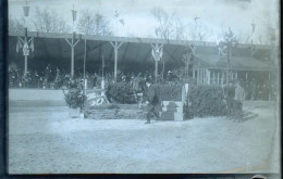 Delcampe - GIRONDE - BORDEAUX - PLAQUE PHOTO VERRE 15 X 10 CM , NEGATIF - CONCOURS HIPPIQUE 1910 , PARCOURS DE CHASSE - Glass Slides