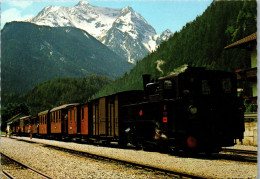Delcampe - 61573 - Tirol - Zillertal , Zillertalbahn Mit Grünberg , Dampflokomotive , Bahn , Zug - Nicht Gelaufen - Zillertal
