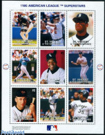 Delcampe - Saint Vincent 1995 Baseball Players 9v M/s, Mint NH, Sport - Baseball - Sport (other And Mixed) - Baseball