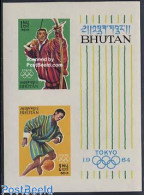 Delcampe - Bhutan 1964 Olympic Games S/s Imperforated, Mint NH, Sport - Olympic Games - Shooting Sports - Waffenschiessen