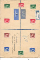 Delcampe - Grande Enveloppe Recommandée  Sidmouth Pour La Belgique Brussels 1937 - Brieven En Documenten