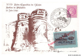 Delcampe - BR-BFP3-1051-TIMBRES - Angers - Foire Exposition De L'anjou - 1946 Transport Par Montgolfiere - 1940-1949