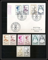 Delcampe - France N°1288/1291 Héros De La Résistance 1961 Lot De 4 Paires Essai (proof) Non Dentelé Imperf ** MNH - Kleurproeven 1945-…