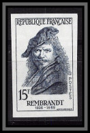 Delcampe - France N°1135 Rembrandt Tableau (Painting) NEDERLAND Essai Proof Non Dentelé Imperf Sans Gomme No Gum (*) 1957 - Kleurproeven 1945-…