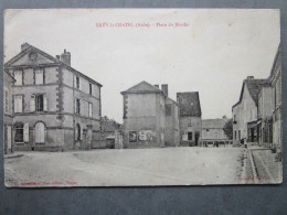 Delcampe - CPA 10 Aube ERVY Le CHATEL  - La Gendarmerie Place Du Marché , Affichage Public  Vers 1910 - Ervy-le-Chatel