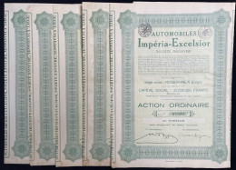 Delcampe - 5X Automobiles Imperia Excelsior - Auto's