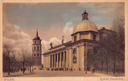 Delcampe - B077 Lithuania Wilno Vilnius Kosciol Katerdralny Cathedral Vintage Postcard - Lithuania