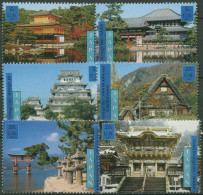 Delcampe - UNO New York 2001 UNESCO Japan Bauwerke 874/79 Postfrisch - Ungebraucht