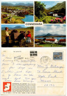 Delcampe - Ireland 1971 Postcard - Scenic Views Of Connemara, Co. Galway; Dublin To Hyde Park, MA; 6p. Stag - Galway