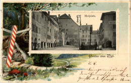 Delcampe - Gruss Aus Wil - Hofplatz - Litho - Wil
