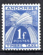Delcampe - Andorre France - Taxe - 24 Neuf 2** De 1943 - Unused Stamps