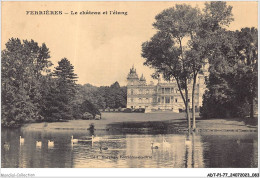 Delcampe - ADTP1-77-0043 - FERRIERES - Le Château Et L'étang - Torcy