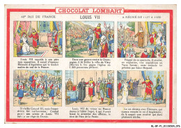 Delcampe - BL-BFP1-0039-CHROMOS - CHOCOLAT LOMBART - 40e Roi De France - Louis VII - A Régné De 1137 A 1180 - Lombart