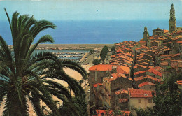 Delcampe - [-10%] FRANCE - Menton - échappée Sur La Vieille Ville - Eglise Saint Michel - Port - Animé - Edit Adia - Carte Postale - Menton