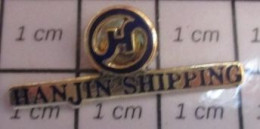 Delcampe - 113A Pin's Pins / Beau Et Rare ! / BATEAUX / TRANSPORT MARITIME HANJIN SHIPPING - Boten