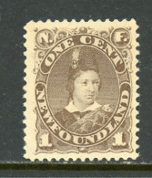 Delcampe - Newfoundland 1880-96 MH No Gum - 1865-1902