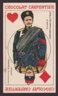 Delcampe - Chromo Jeu De Cartes Carte à Jouer Playing Cards Chocolat Carpentier Russie Russia Scan Du Dos Gerbault Chat Cat - Speelkaarten