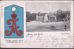 Delcampe - Gest. Berlin Garde-Grenadier-Reg. No. 4, Feldpost 1914, Min. Best. - Weltkrieg 1914-18