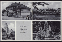 Delcampe - Gest. W-6390 Usingen Bahnhof 1939 - Usingen