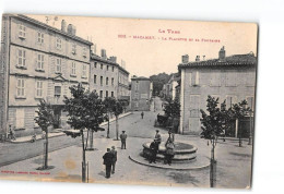 Delcampe - MAZAMET - 200 - La Placette Et La Fontaine - Très Bon état - Mazamet