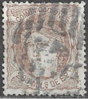 Delcampe - ESPAÑA 1870.-EDIFIL 109 Fu Used - Gebruikt