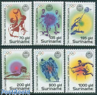 Delcampe - Suriname, Republic 1996 Olympic Games Atlanta 6v, Mint NH, Sport - Badminton - Basketball - Cycling - Olympic Games - .. - Badminton
