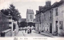Delcampe - 77 - Seine Et Marne - AVON  - La Rue Grande Et L Eglise - Avon