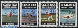 Delcampe - Costa Rica 1980 Olympic Games Moscow 4v, Mint NH, Sport - Baseball - Cycling - Football - Olympic Games - Swimming - Baseball