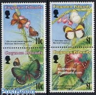 Delcampe - Cayman Islands 1994 Butterflies 4v (2x[:]), Mint NH, Nature - Butterflies - Cayman Islands
