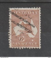 Delcampe - AUSTRALIA:  1923/25  KANGAROOS  -  6 P. USED  STAMP  -  YV/TELL. 42 - Gebraucht