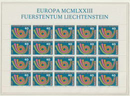 Delcampe - Liechtenstein 1973 Europa CEPT Complete Sheet MNH/**. Postal Weight 0,04 Kg. Please Read Sales Conditions Under Image Of - 1973