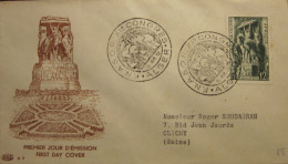 Delcampe - FRANCE/ ALGÉRIE - Enveloppe FDC 1952 - A La Gloire De L 'Armée - FDC