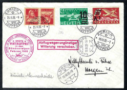 Delcampe - .AVIATION - 1935.III.10 - Nos 19+20 + K25  Sur Lettre 1. Winter Luftpost- Magnifique - Altri & Non Classificati