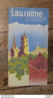 Delcampe - Dépliant Touristique LAUSANNE OUCHY Ancien ......PHI......TIR1-POS14 - Reiseprospekte