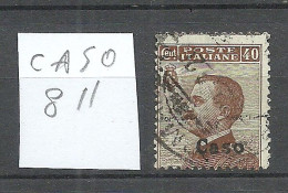 Delcampe - CASO ITALY Italia 1912 Michel 8 II O - Egée (Caso)