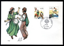 Delcampe - (B) Malta CEPT 628/629 FDC 1981 - 1981