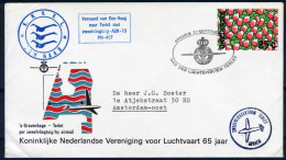 Delcampe - NEDERLAND DEN HAAG  - TERLET MET ZWEEFVLIEGTUIG 22/09/1973 - Airmail