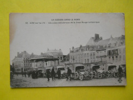 Delcampe - AIRE SUR LA LYS  LES AUTOS AMBULANCES - Aire Sur La Lys