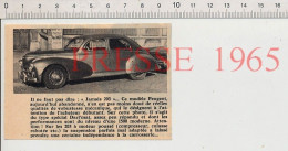 Delcampe - Doc 1965  Peugeot Jamais 203 ( En Photo Modèle Darl'mat ) Automobile Voiture Modèle Versailles Vintage Auto - Sin Clasificación
